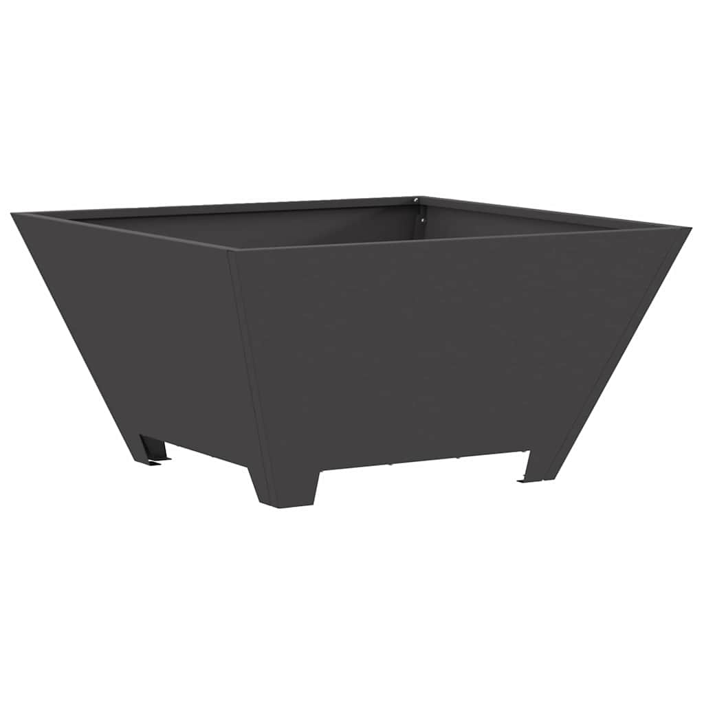 Feuerstelle Schwarz 60 x 60 x 30 cm Stahl
