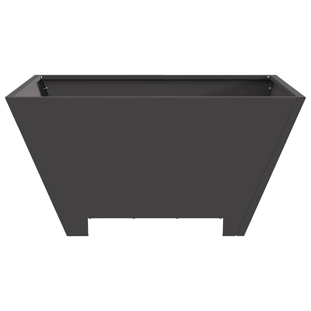 Feuerstelle Schwarz 60 x 60 x 30 cm Stahl
