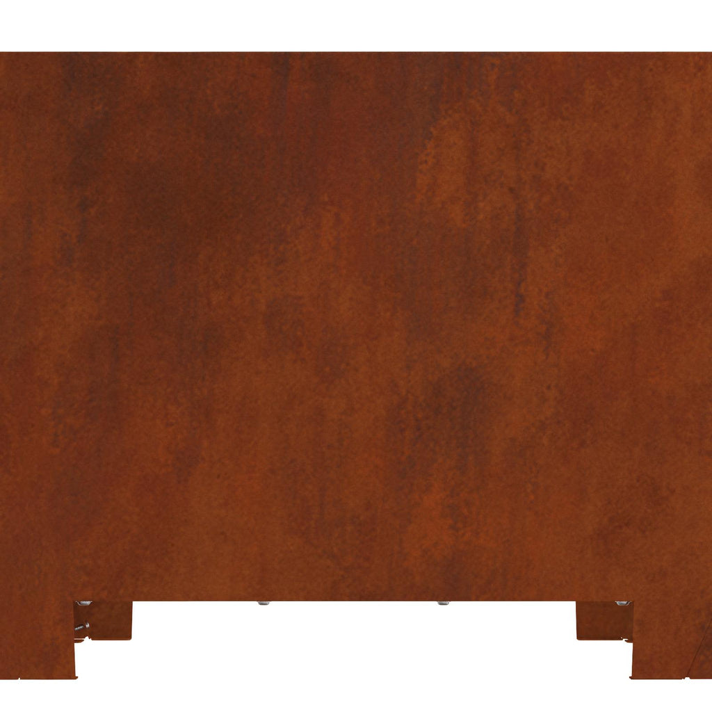 Feuerstelle Braun 60 x 60 x 30 cm Wetterstahl