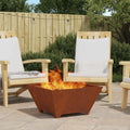 Feuerstelle Braun 60 x 60 x 30 cm Wetterstahl
