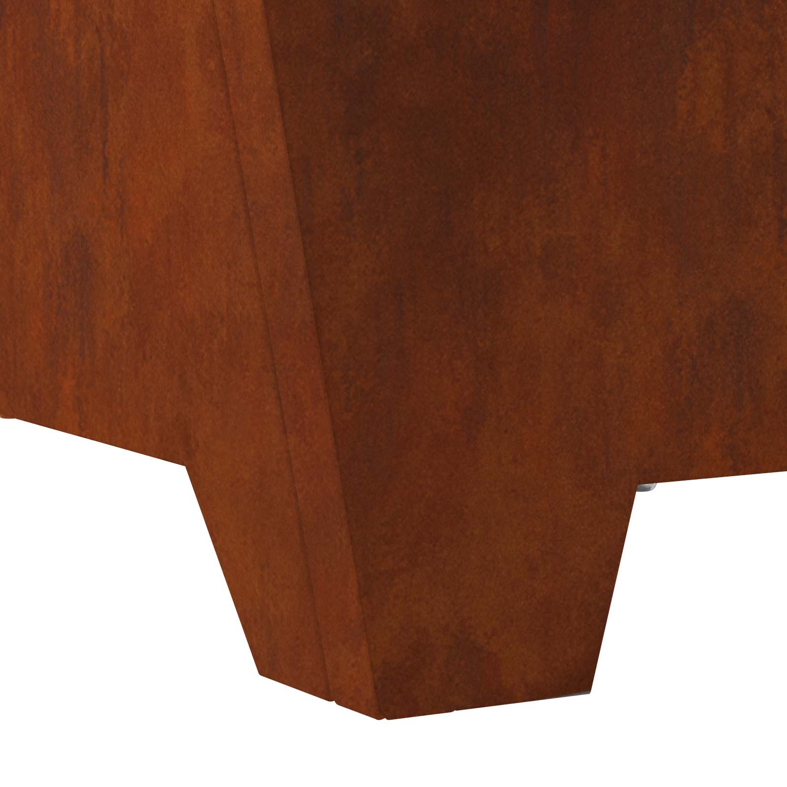 Feuerstelle Braun 80 x 80 x 40 cm Wetterfeststahl