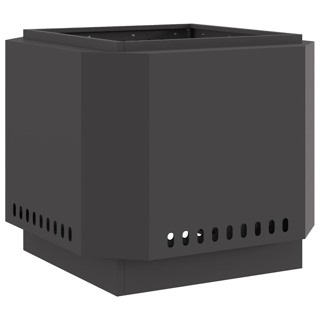 Rauchfreier Feuerkorb Schwarz 58 x 58 x 51 cm