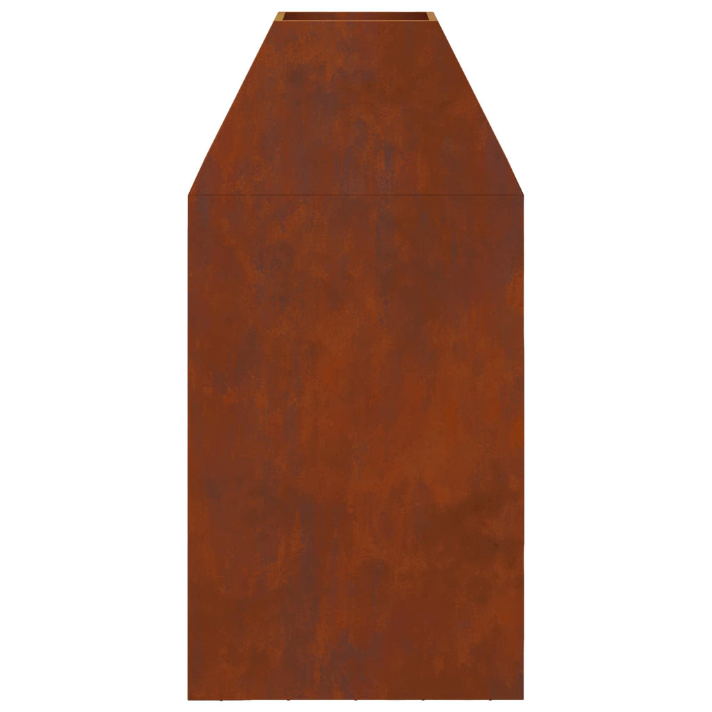 Feuerstelle Braun 50 x 50 x 100 cm Wetterfeststahl