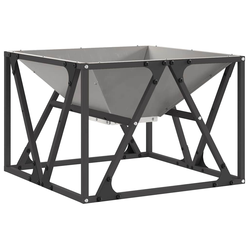 Feuerstelle Braun 50 x 50 x 35 cm Wetterfeststahl