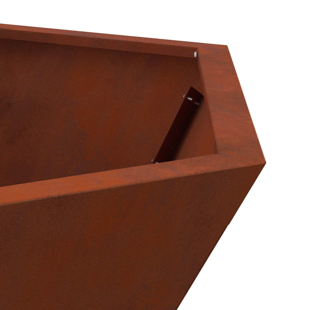 Feuerstelle Braun 100 x 100 x 28 cm Wetterfeststahl