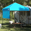 Pavillon-Zelt Blau 194 x 194 x 251 cm Stoff