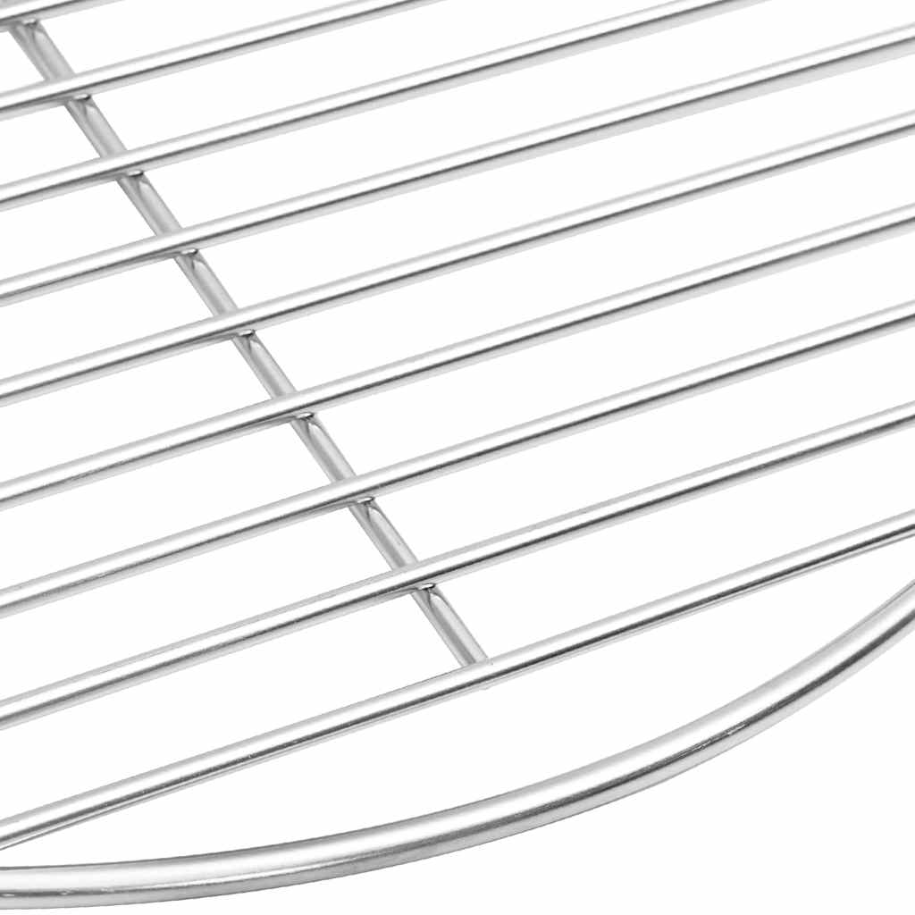 Grillrost Silber 43 x 43 cm Edelstahl