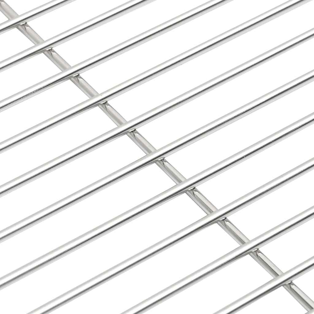 Grillrost Silber 43 x 43 cm Edelstahl