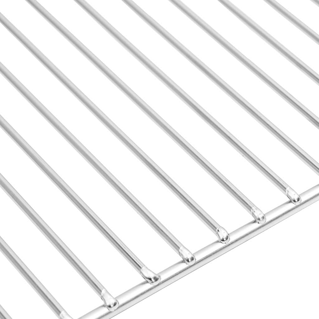 Grillrost Silber 60 x 40 cm Edelstahl