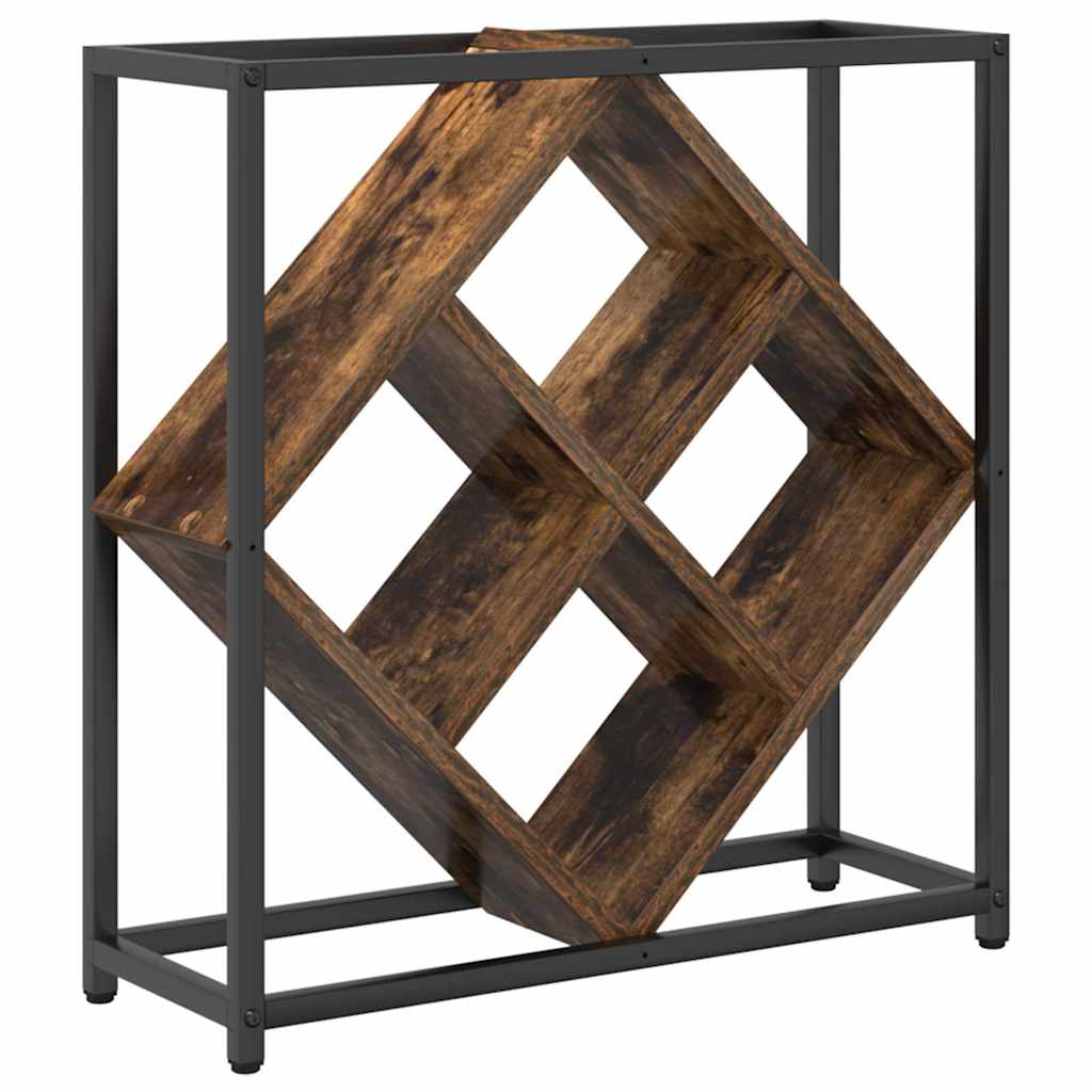 Weinregal Geräucherte Eiche 51 x 18 x 52,5 cm Holzwerkstoff