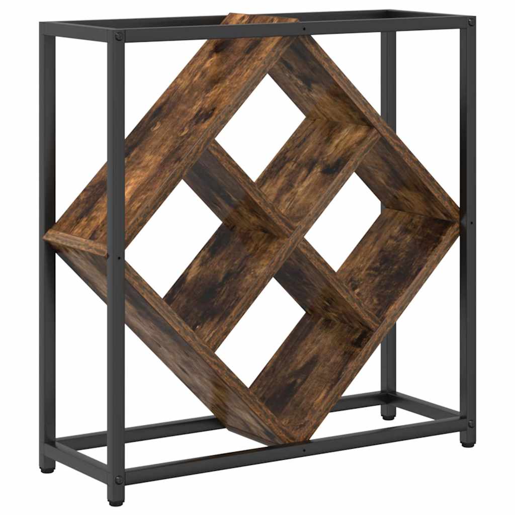 Weinregal Geräucherte Eiche 51 x 18 x 52,5 cm Holzwerkstoff