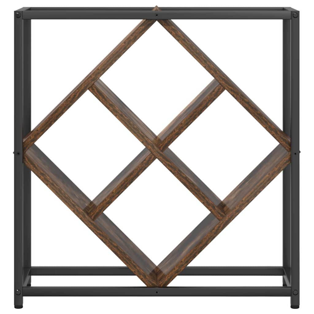 Weinregal Geräucherte Eiche 51 x 18 x 52,5 cm Holzwerkstoff