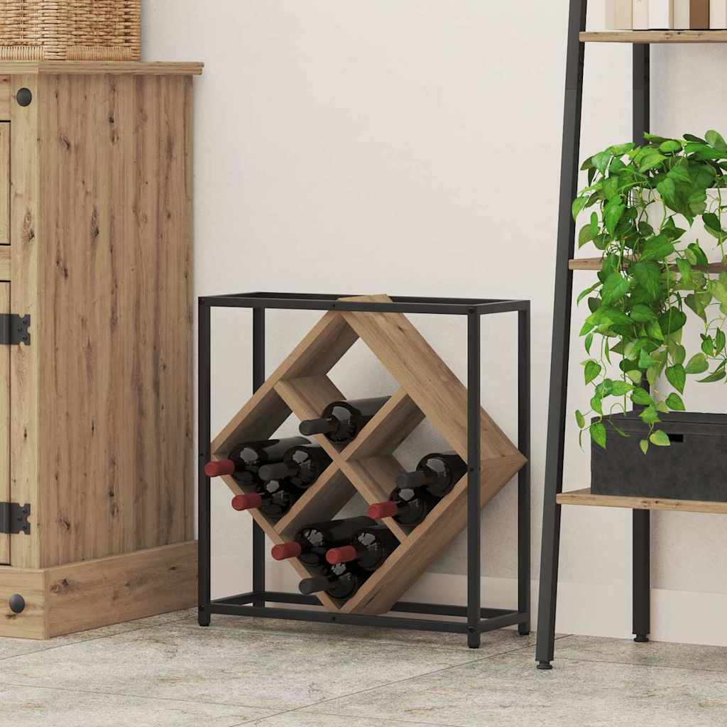 Weinregal Artisan-Eiche 51 x 18 x 52,5 cm Holzwerkstoff