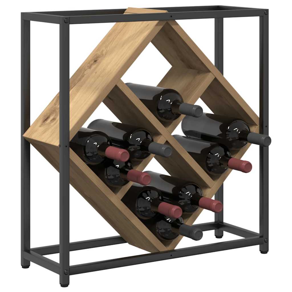 Weinregal Artisan-Eiche 51 x 18 x 52,5 cm Holzwerkstoff