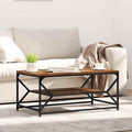 Couchtisch Altholz 90 x 50 x 40 cm Ingenieure Holz und Stahl