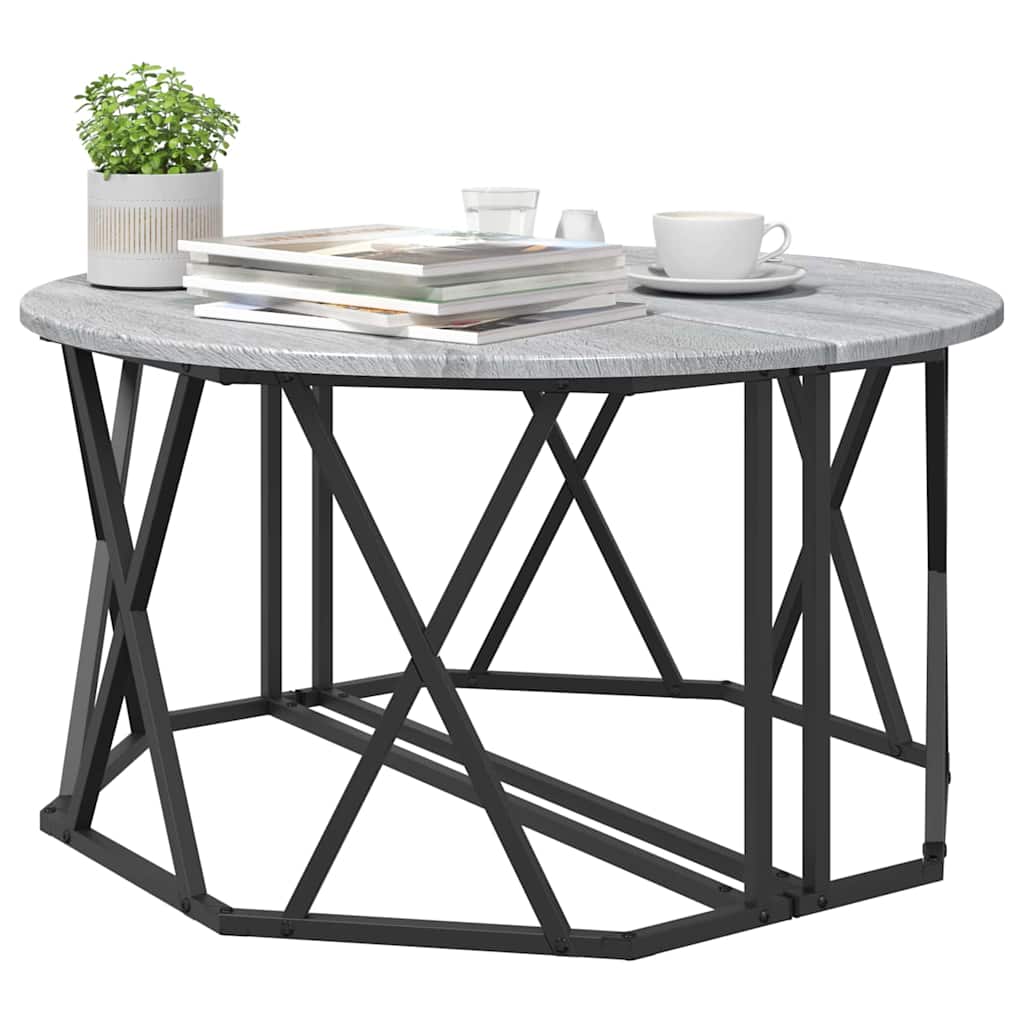 Couchtisch Graues Sonoma 80 x 80 x 42 cm