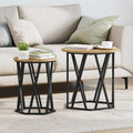 Couchtisch 2 pcs Artisan-Eiche Ingenieure Holz und Stahl