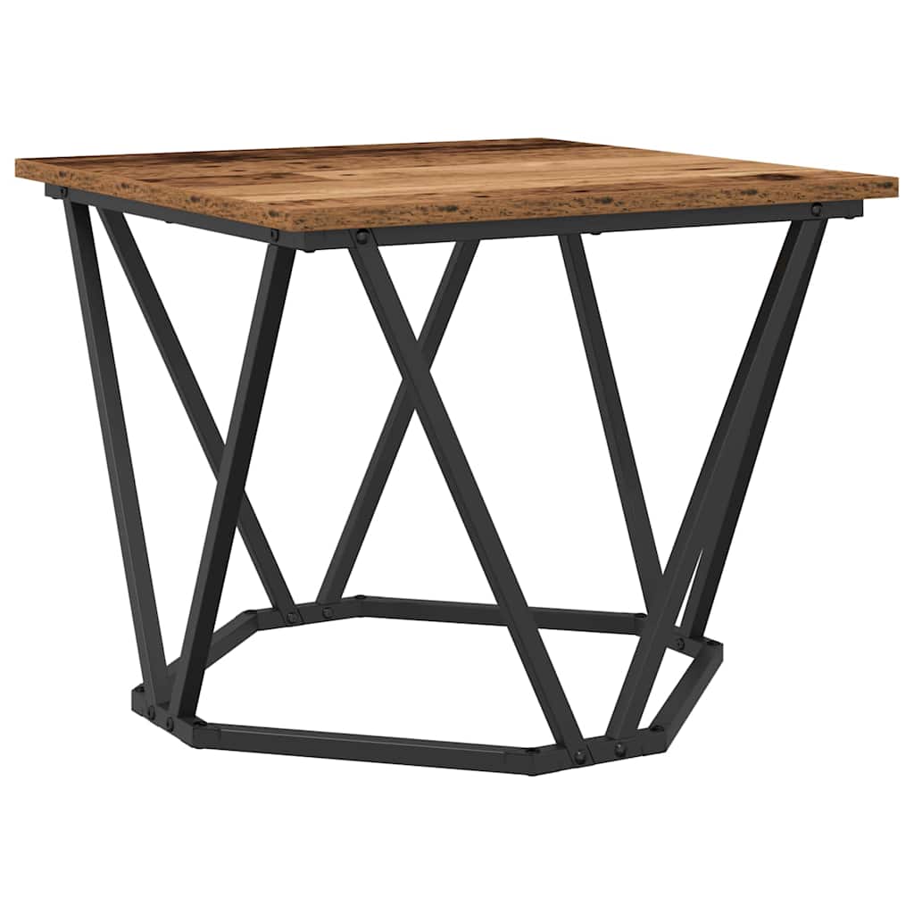 Beistelltisch-Set 2 pcs Altholz Ingenieure Holz und Stahl