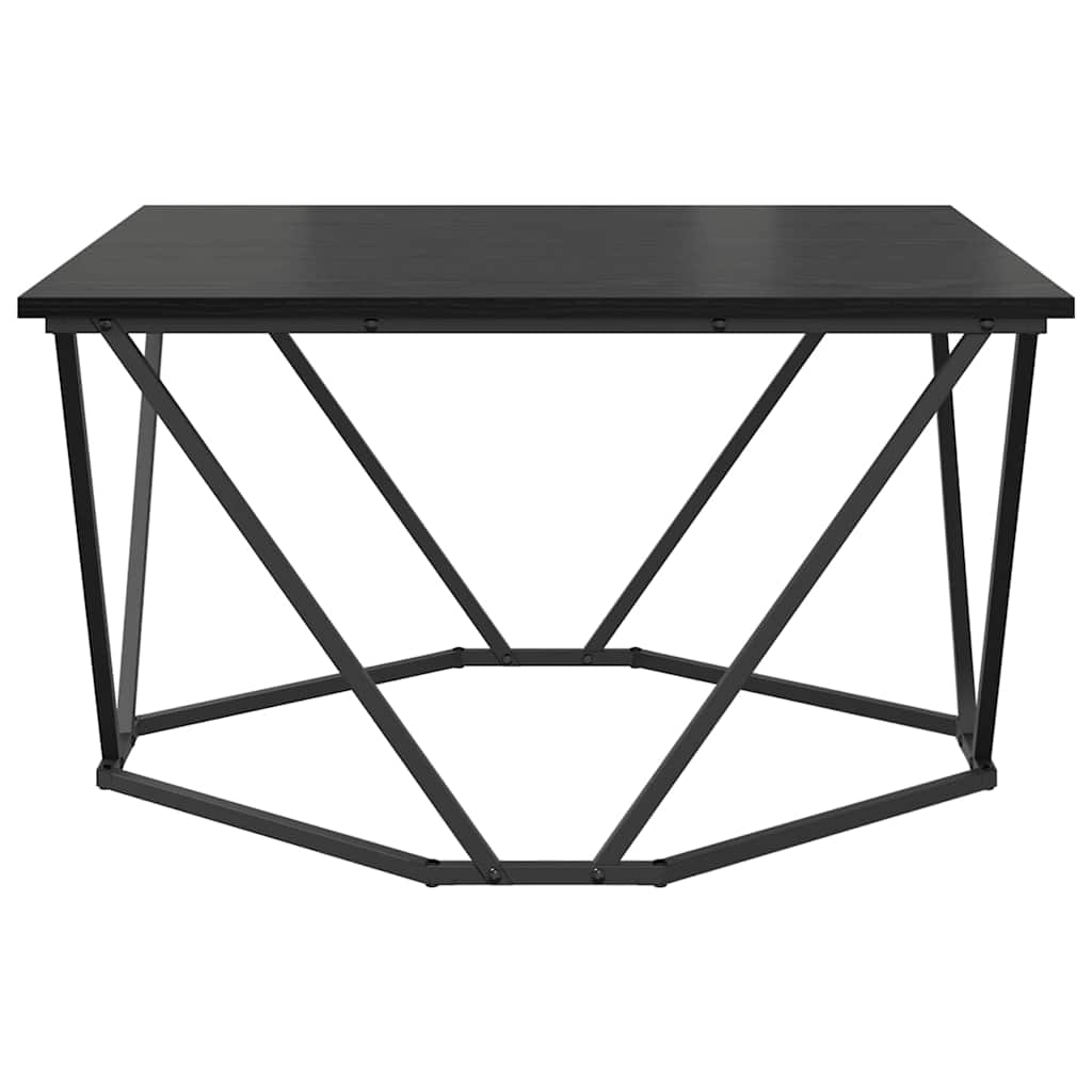 Couchtisch Schwarz Eichen-Optik 80 x 80 x 45 cm