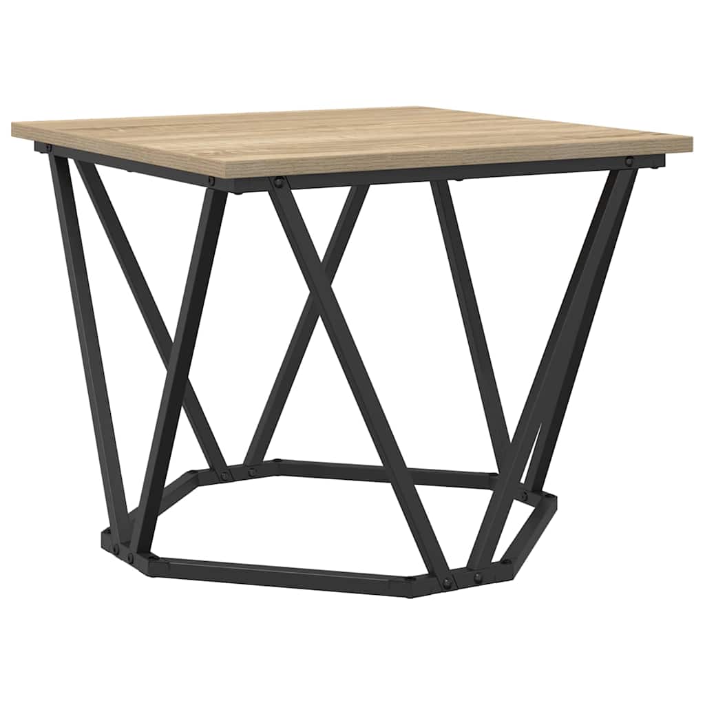 Couchtisch 3 pcs Sonoma-Eiche Ingenieure Holz und Stahl