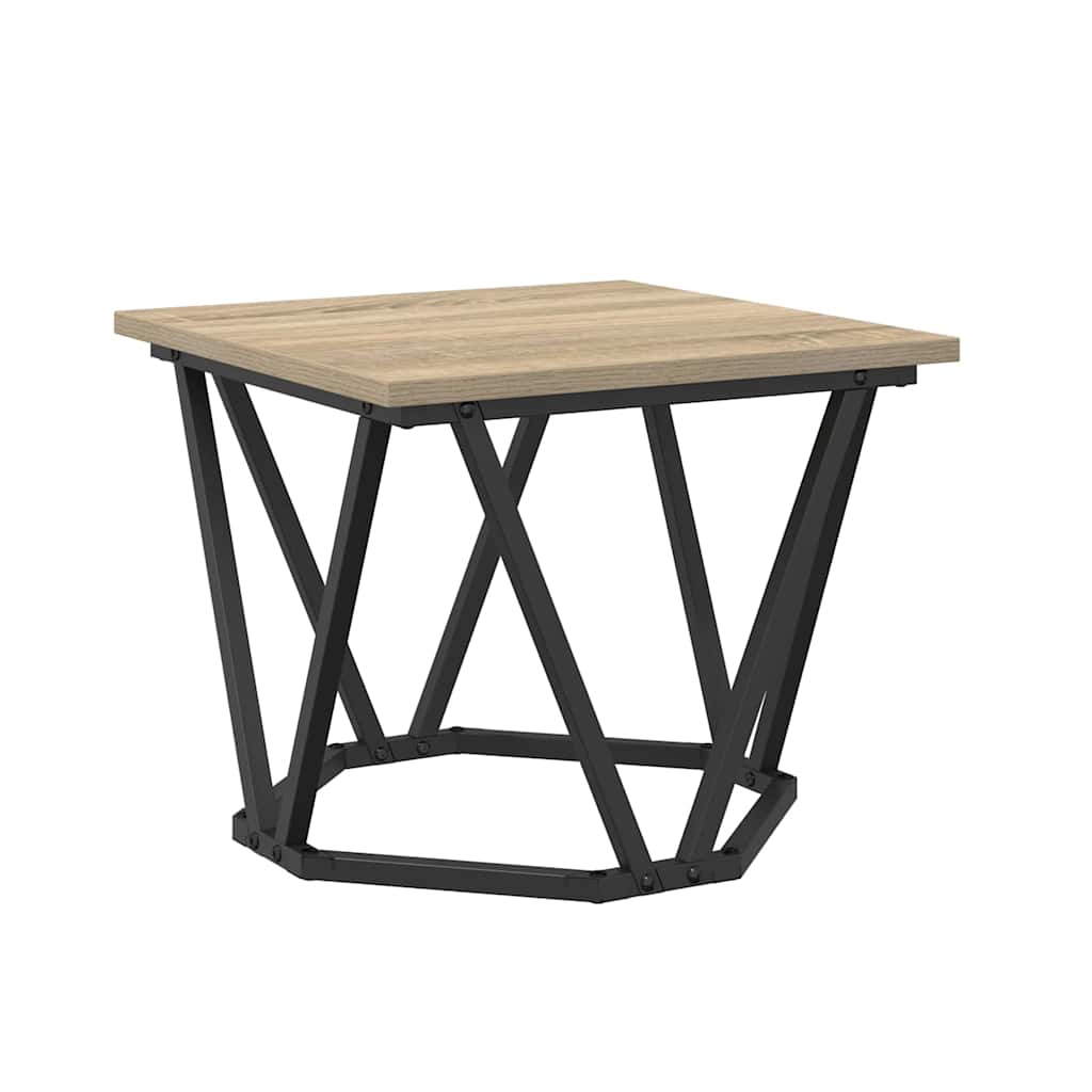 Couchtisch 3 pcs Sonoma-Eiche Ingenieure Holz und Stahl