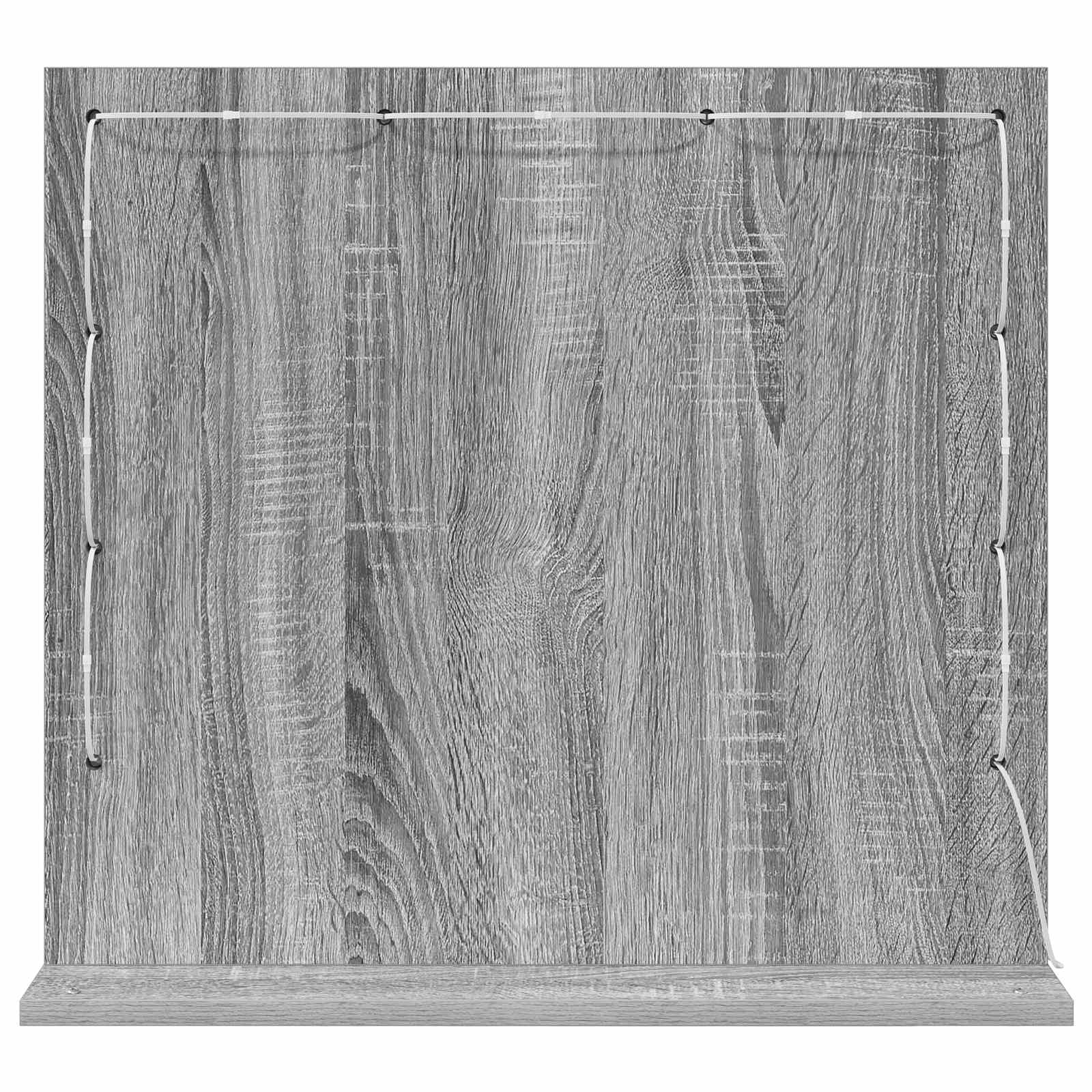 Waschtischspiegel Rechtwinklig Graues Sonoma 60 x 55 x 18 cm