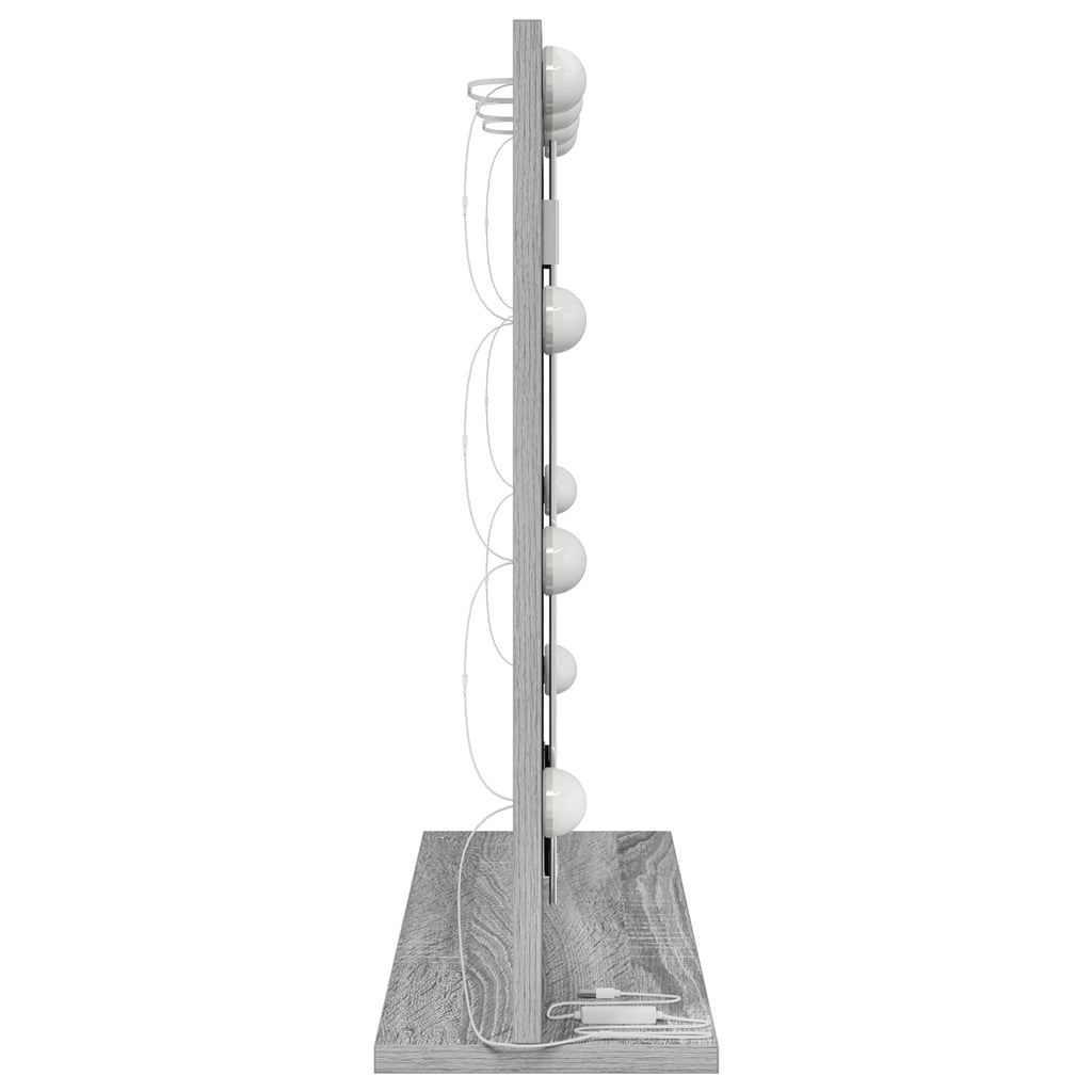 Waschtischspiegel Rechtwinklig Graues Sonoma 60 x 55 x 18 cm