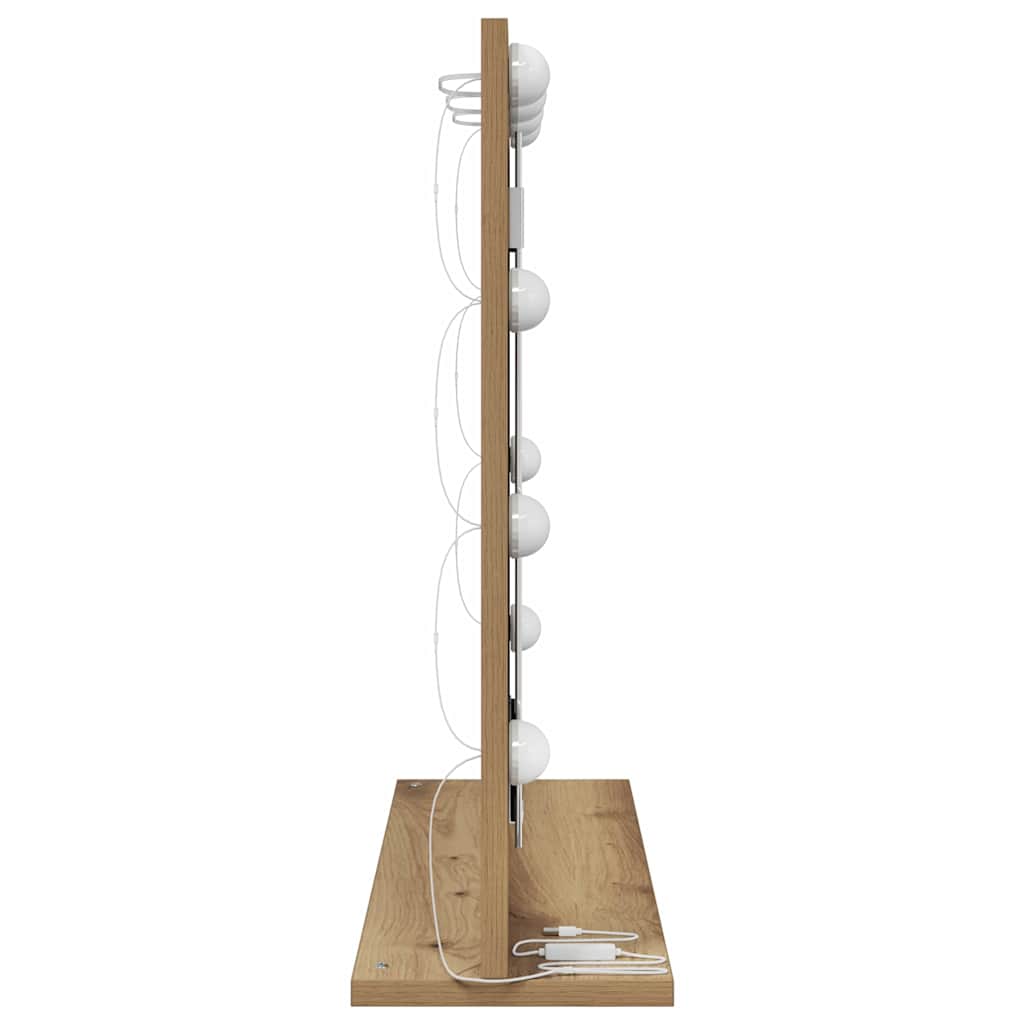 Waschtischspiegel Rechtwinklig Artisan-Eiche 60 x 55 x 18 cm