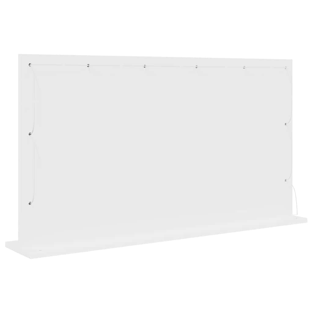 Waschtischspiegel Rechtwinklig Weiß 100 x 55 x 18 cm