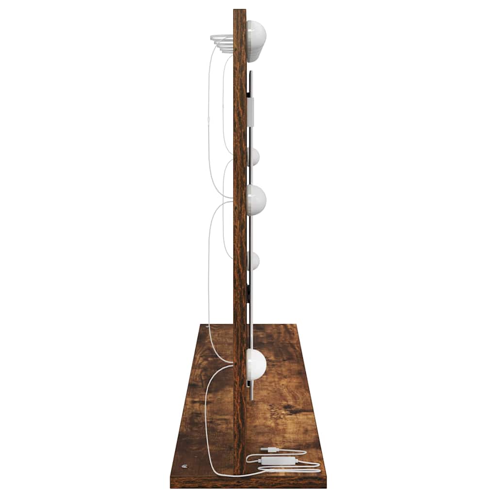 Waschtischspiegel Geräucherte Eiche 100 x 55 x 18 cm