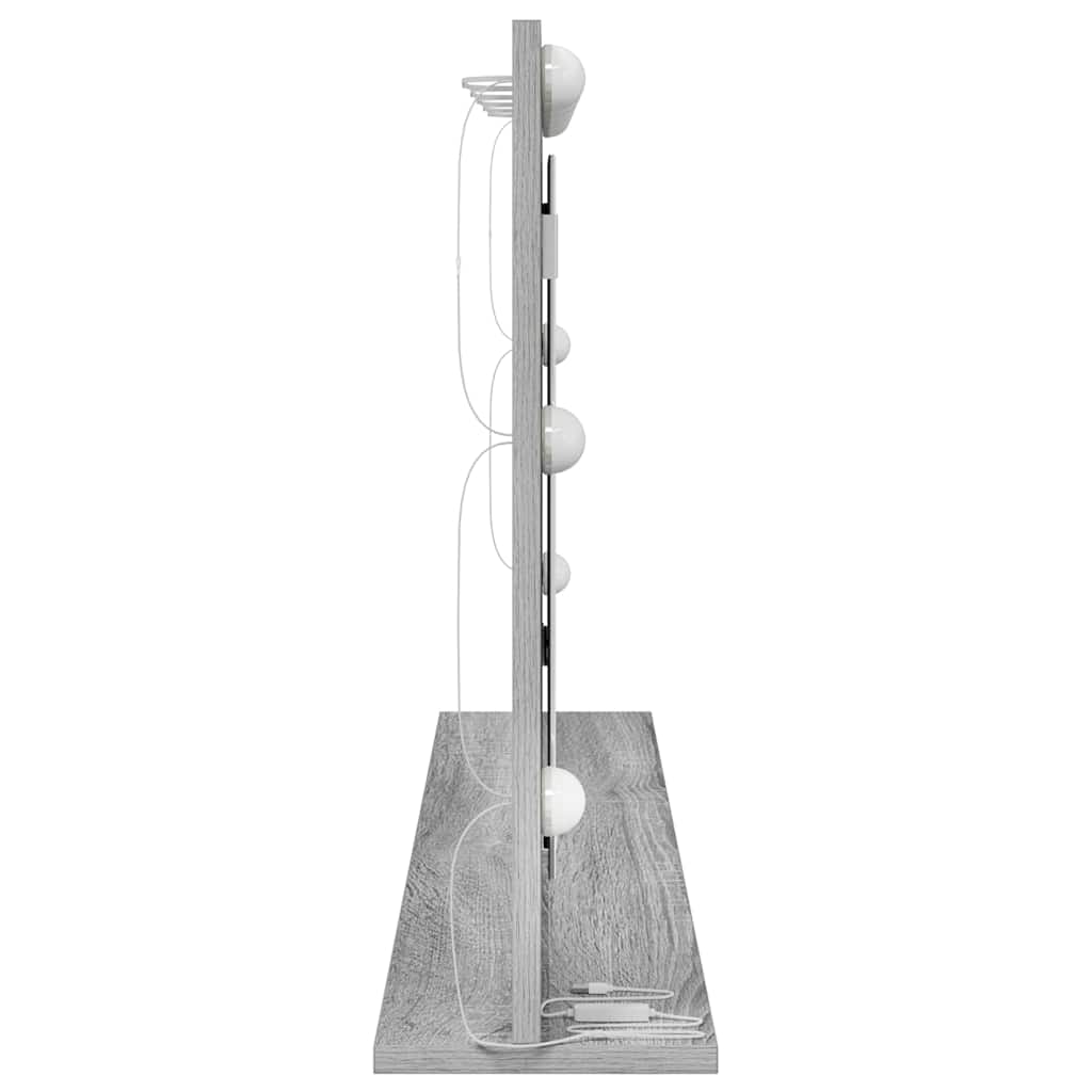 Waschtischspiegel Rechtwinklig Graues Sonoma 100 x 55 x 18 cm