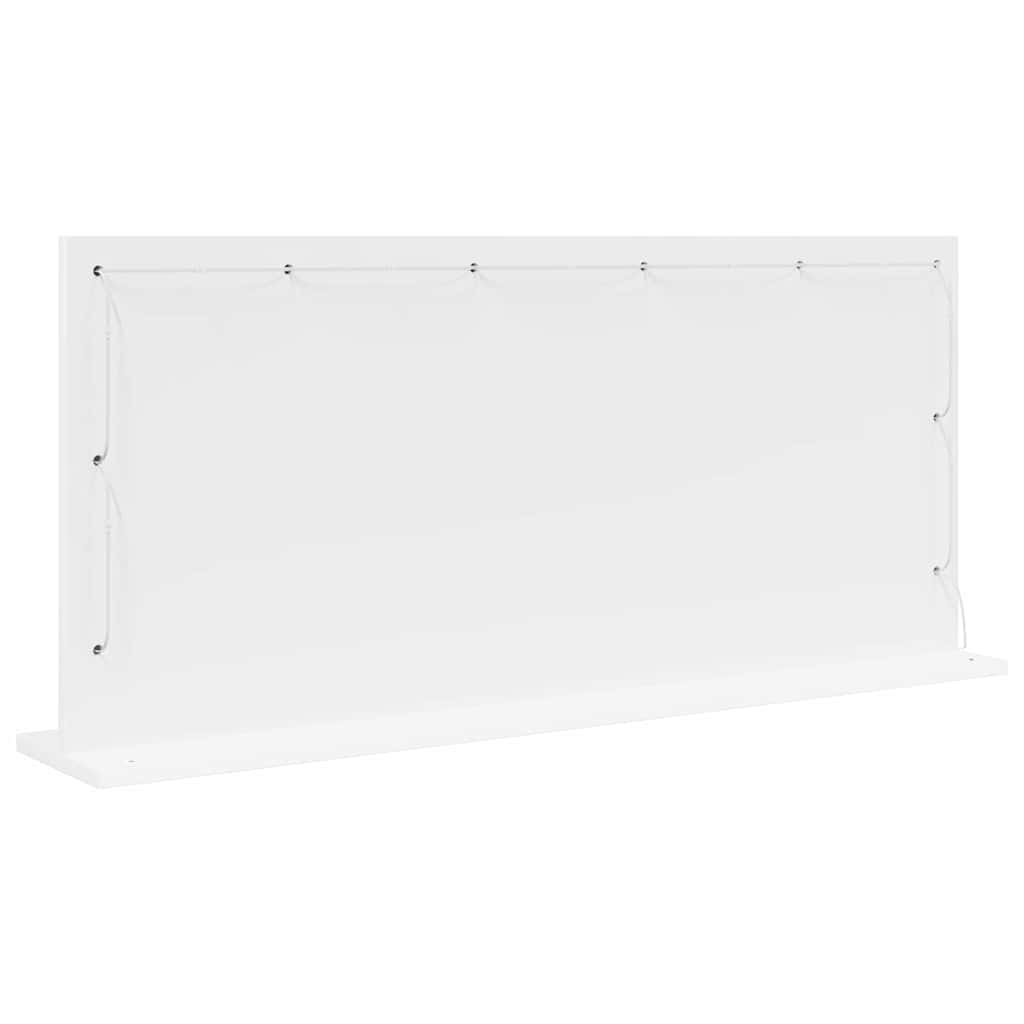 Waschtischspiegel Rechtwinklig Weiß 100 x 45 x 18 cm
