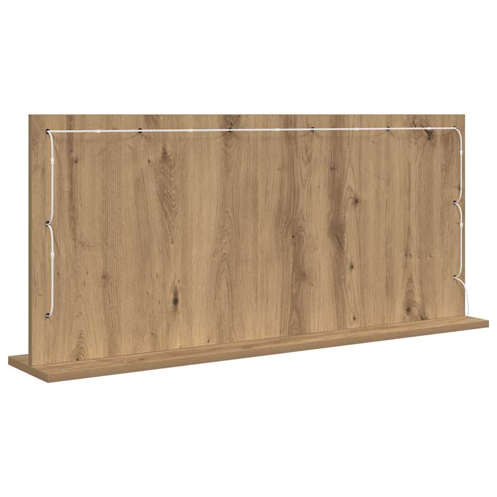 Waschtischspiegel Rechtwinklig Artisan-Eiche 100 x 45 x 18 cm