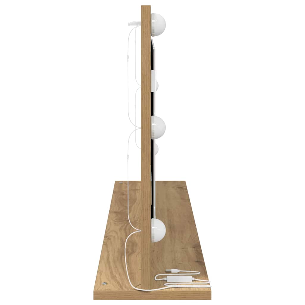 Waschtischspiegel Rechtwinklig Artisan-Eiche 100 x 45 x 18 cm
