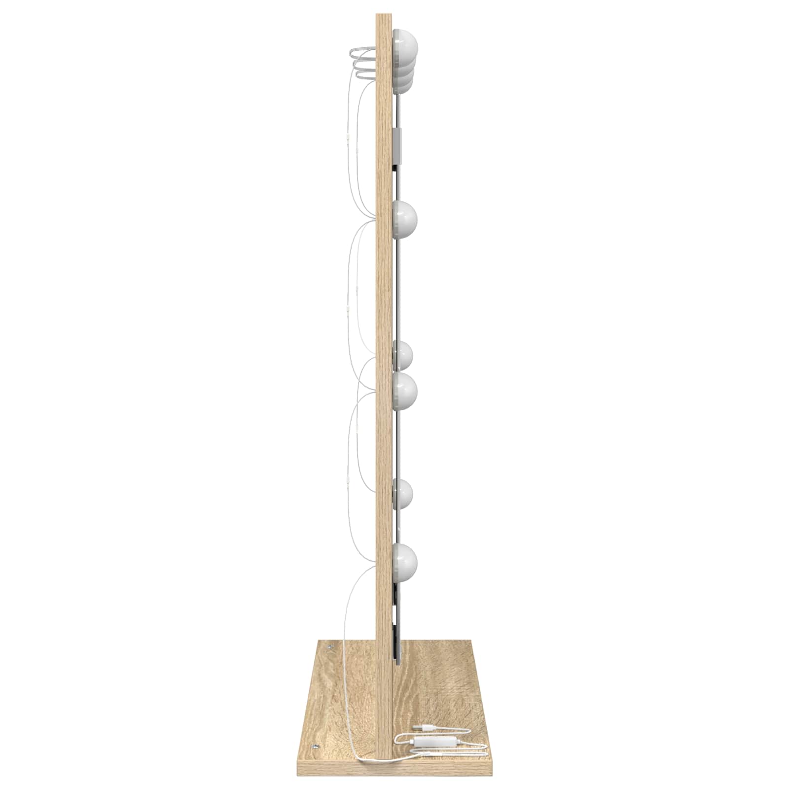 Waschtischspiegel Rechtwinklig Sonoma-Eiche 70 x 50 x 18 cm
