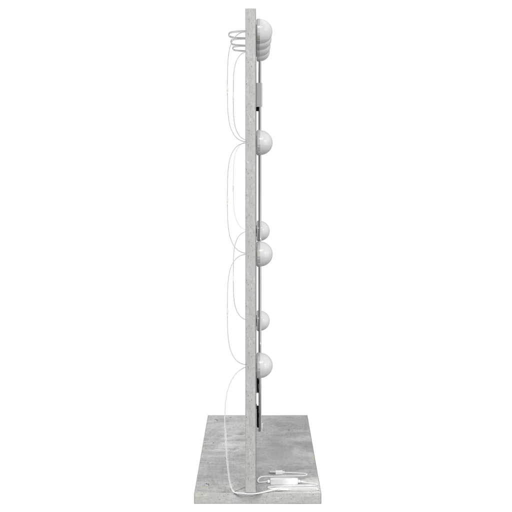 Waschtischspiegel Rechtwinklig Beton Grau 70 x 50 x 18 cm