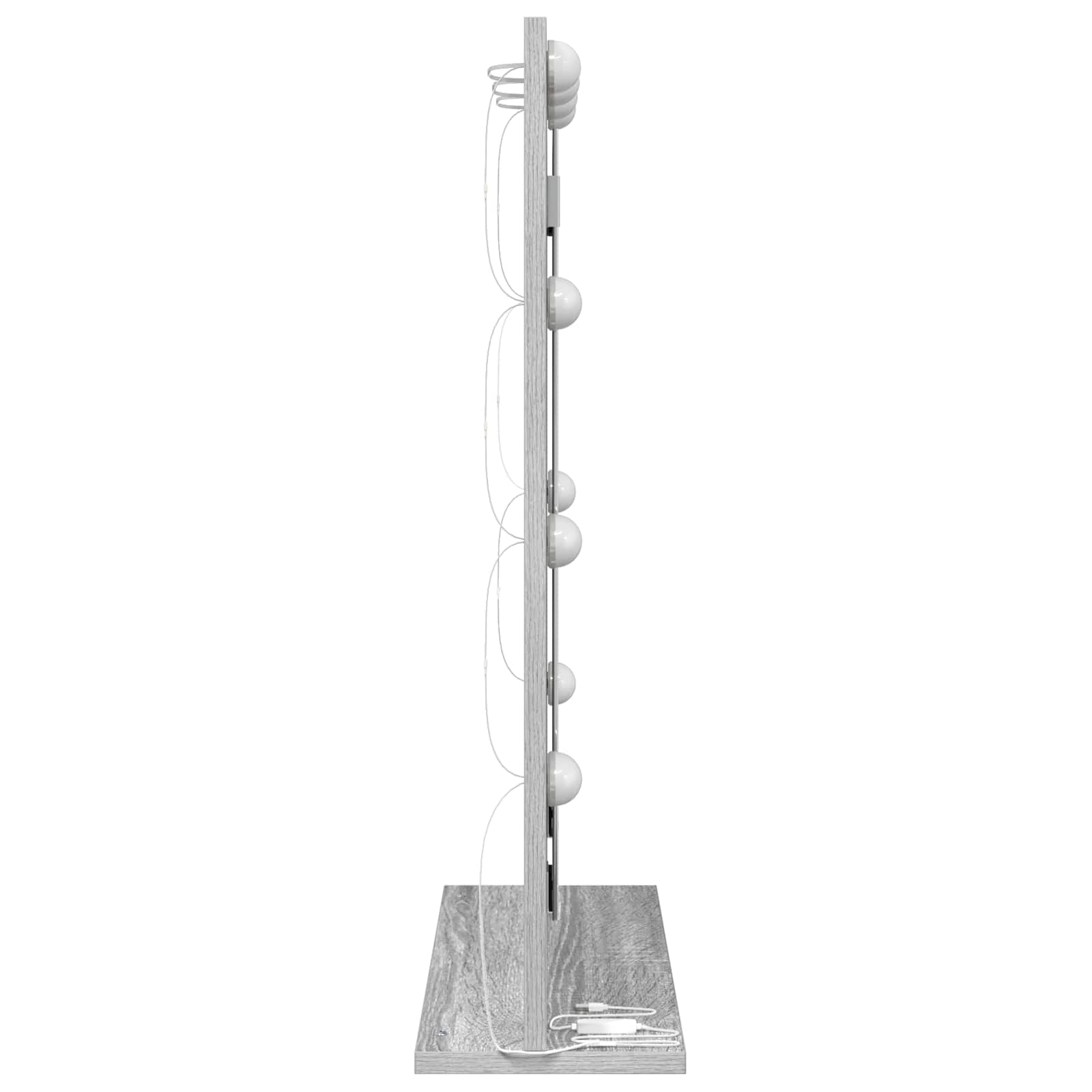 Waschtischspiegel Rechtwinklig Graues Sonoma 70 x 50 x 18 cm