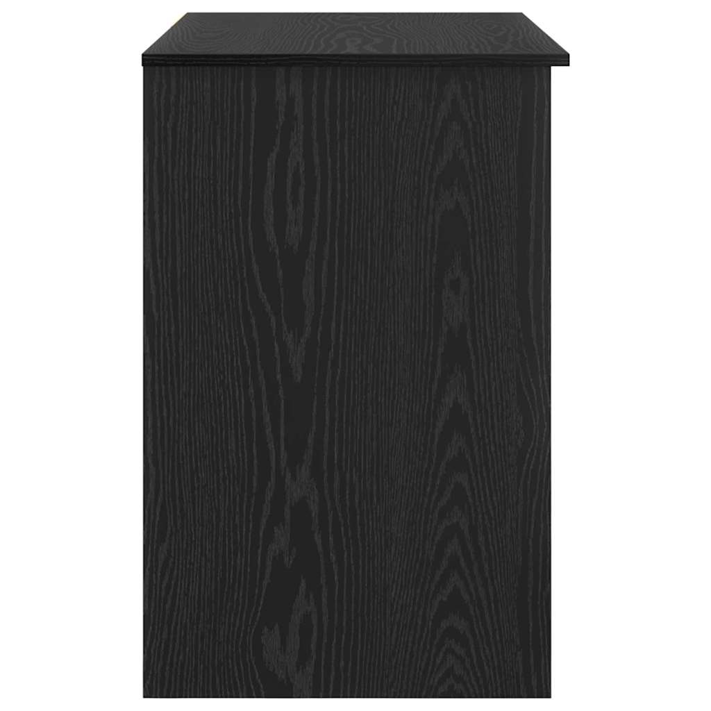 Schreibtisch Schwarz Eichen-Optik 90 x 49 x 75 cm Holzwerkstoff