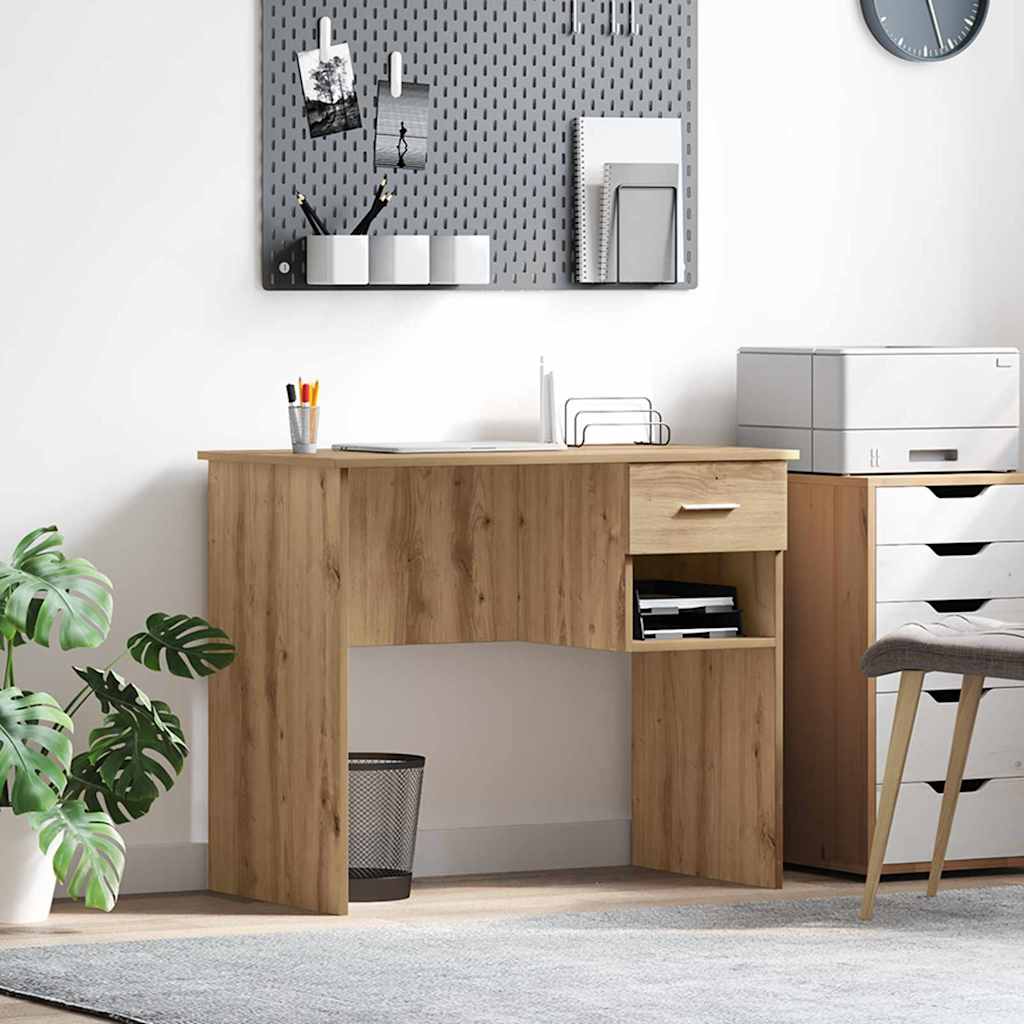 Schreibtisch Artisan-Eiche 90 x 49 x 75 cm Holzwerkstoff