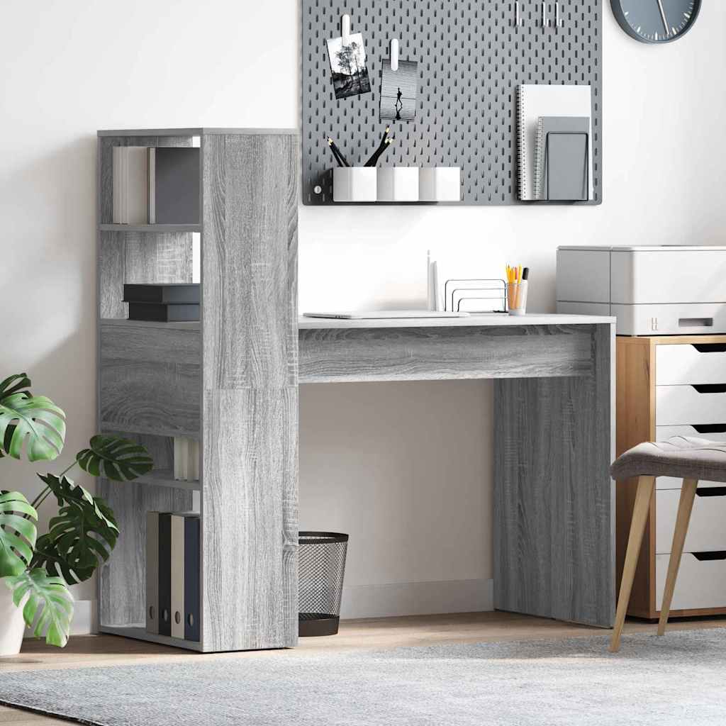 Schreibtisch Graues Sonoma 113 x 54 x 120 cm Holzwerkstoff