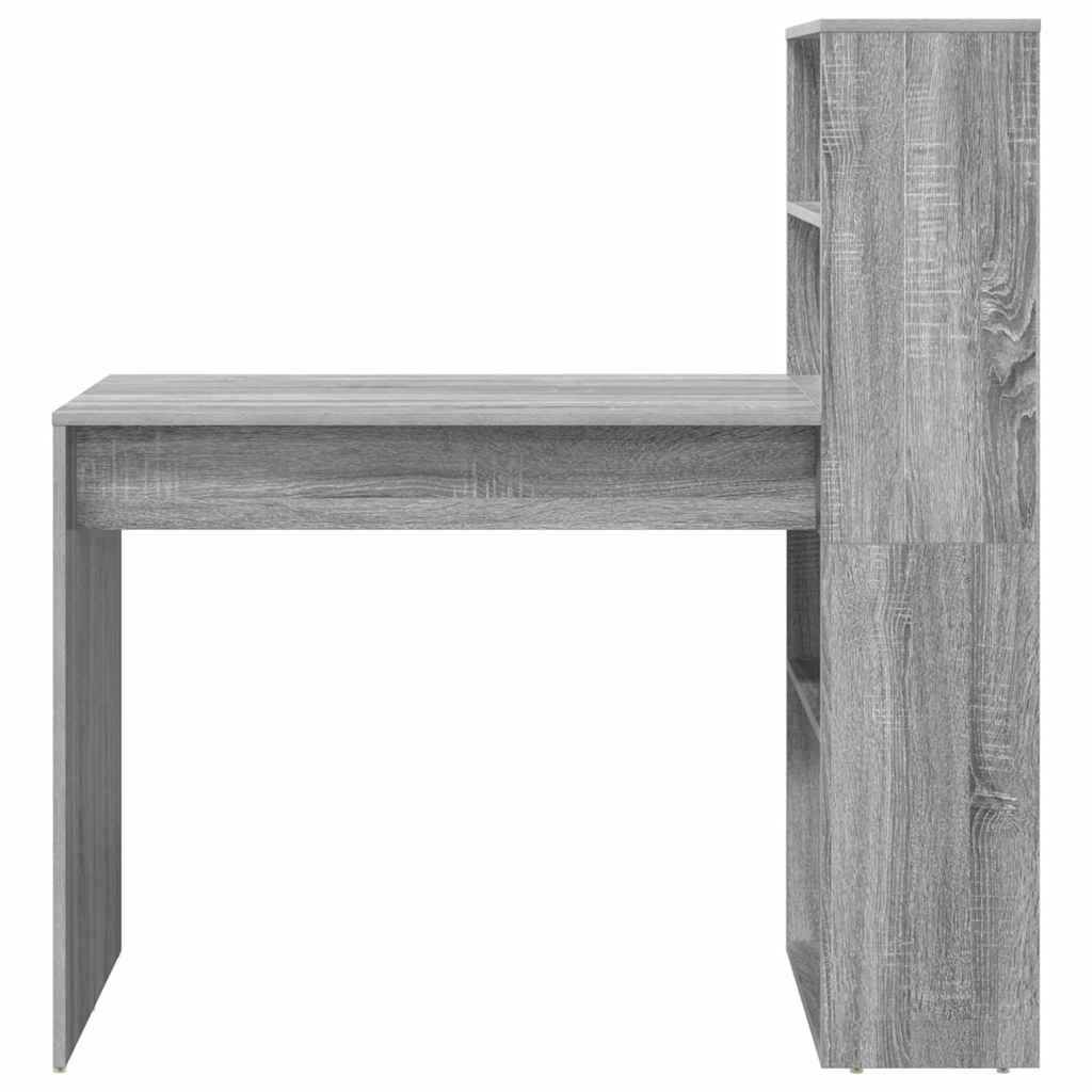 Schreibtisch Graues Sonoma 113 x 54 x 120 cm Holzwerkstoff
