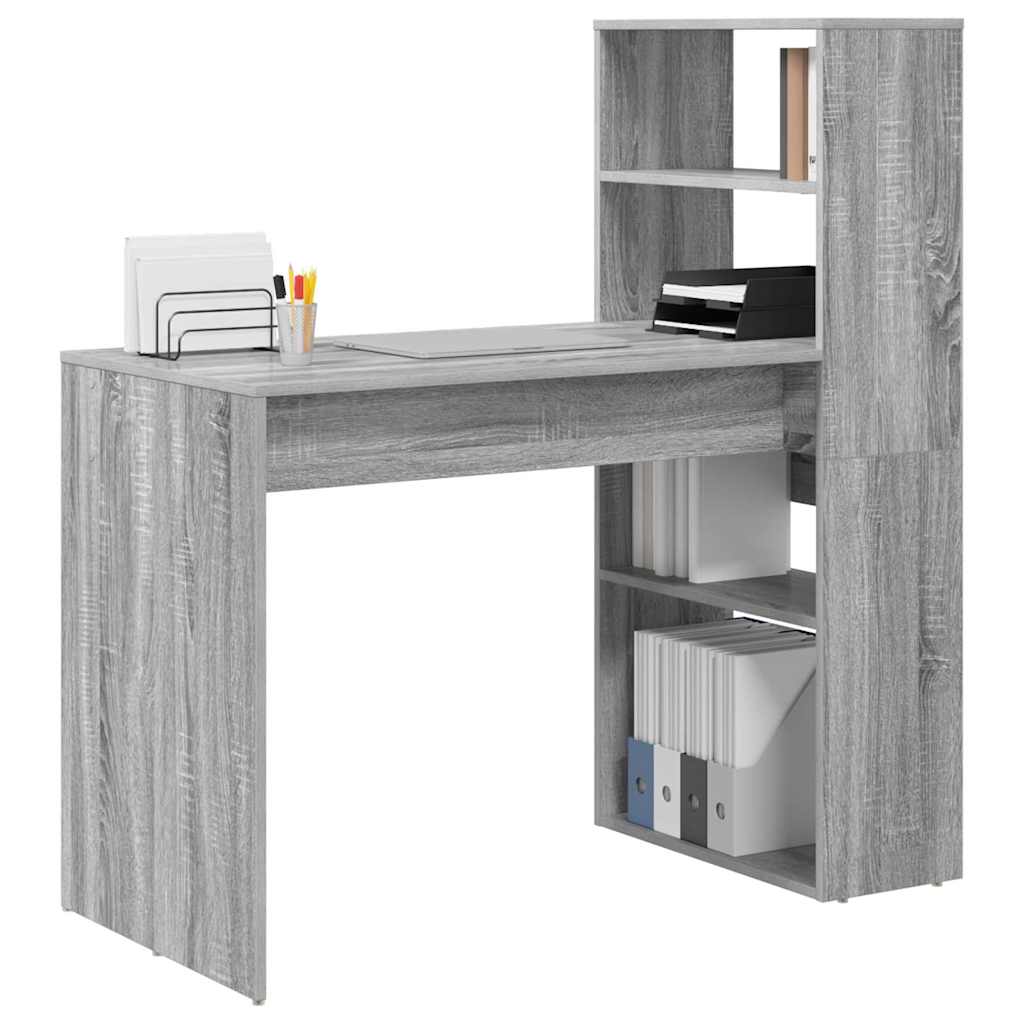 Schreibtisch Graues Sonoma 113 x 54 x 120 cm Holzwerkstoff