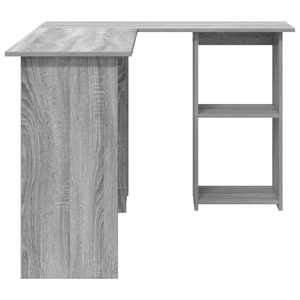 Schreibtisch Graues Sonoma 142 x 102 x 73 cm Holzwerkstoff