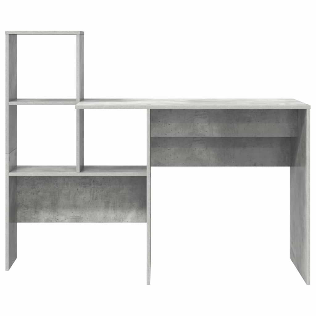 Schreibtisch Beton Grau 131,5 x 50 x 106,5 cm Holzwerkstoff