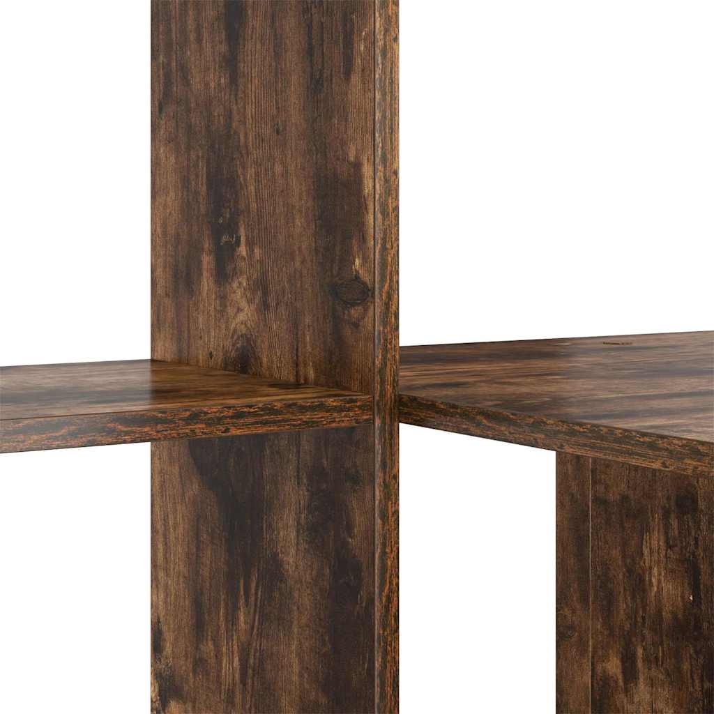 Schreibtisch mit Regal Geräucherte Eiche 131,5 x 50 x 106,5 cm