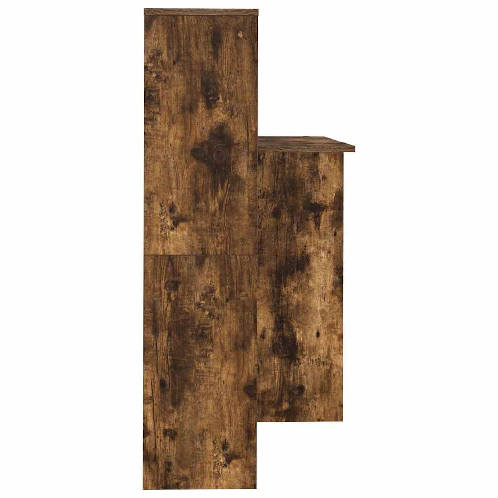 Schreibtisch mit Regal Geräucherte Eiche 131,5 x 50 x 106,5 cm