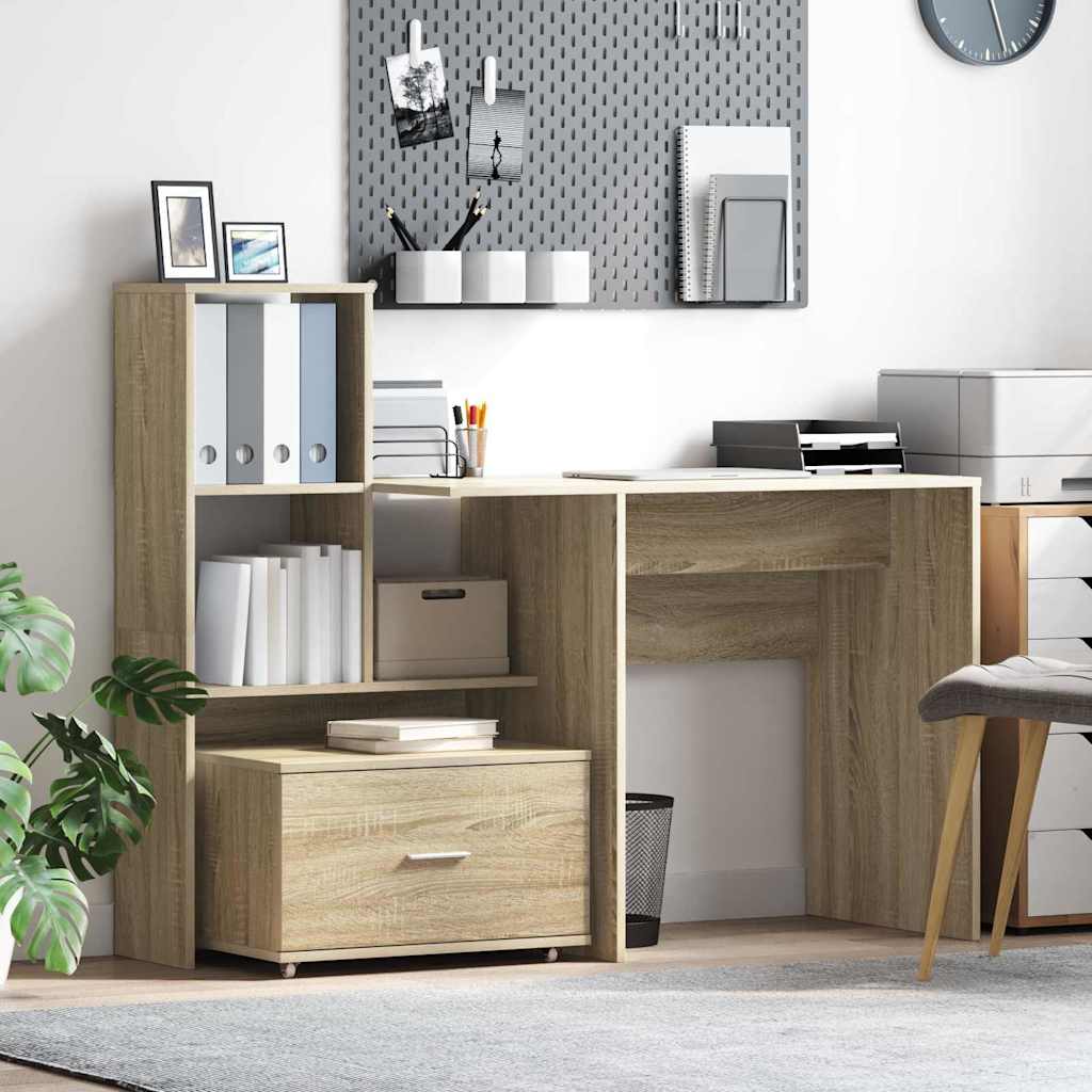 Schubladenschrank Mit Rad Sonoma-Eiche 55 x 45 x 31 cm
