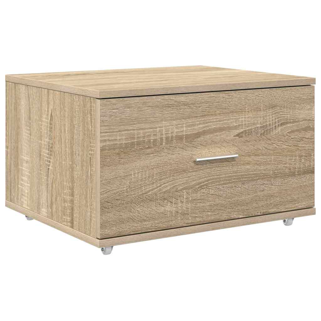 Schubladenschrank Mit Rad Sonoma-Eiche 55 x 45 x 31 cm