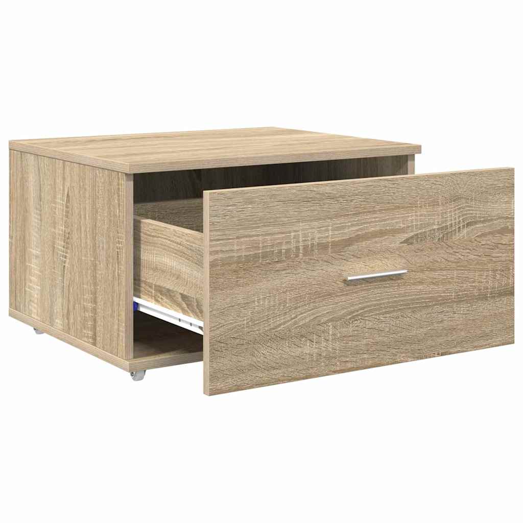 Schubladenschrank Mit Rad Sonoma-Eiche 55 x 45 x 31 cm