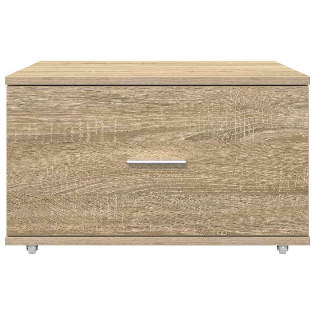 Schubladenschrank Mit Rad Sonoma-Eiche 55 x 45 x 31 cm